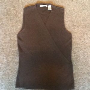 Anne Klein brown size small sweater vest
